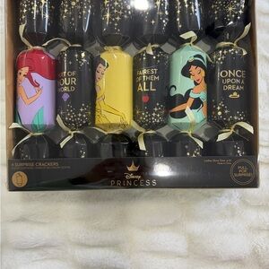 Disney Princess Surprise Crackers SOCKS with Gold Accents